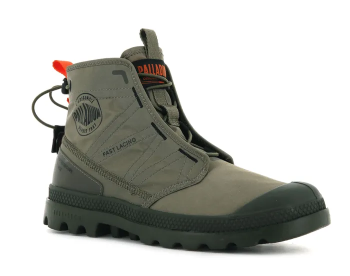 PALLADIUM PAMPA TRAVEL LITE Dusky Green Kids Boots PALLADIUM PAMPA TRAVEL LITE Dusky Green Kids Boots