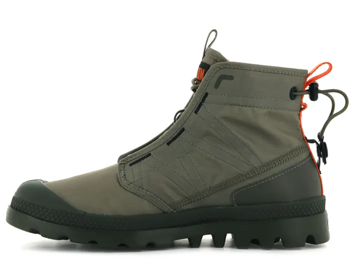 PALLADIUM PAMPA TRAVEL LITE Dusky Green Kids Boots PALLADIUM PAMPA TRAVEL LITE Dusky Green Kids Boots
