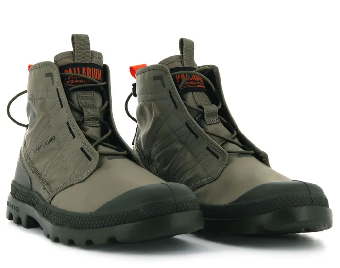 PALLADIUM PAMPA TRAVEL LITE Dusky Green Kids Boots PALLADIUM PAMPA TRAVEL LITE Dusky Green Kids Boots