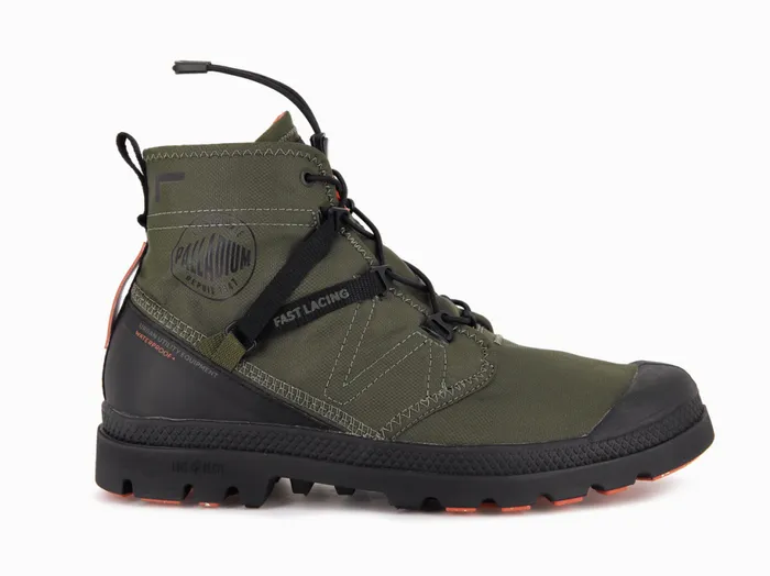 PALLADIUM PAMPA TRAVEL LITE WATERPROOF Olive Night Men Boots