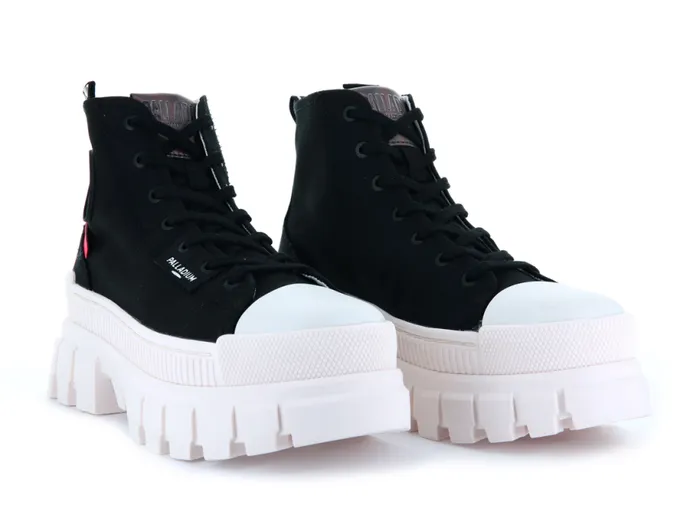 PALLADIUM REVOLT HI TX Black Marshmallow Women Boots PALLADIUM REVOLT HI TX Black Marshmallow Women Boots