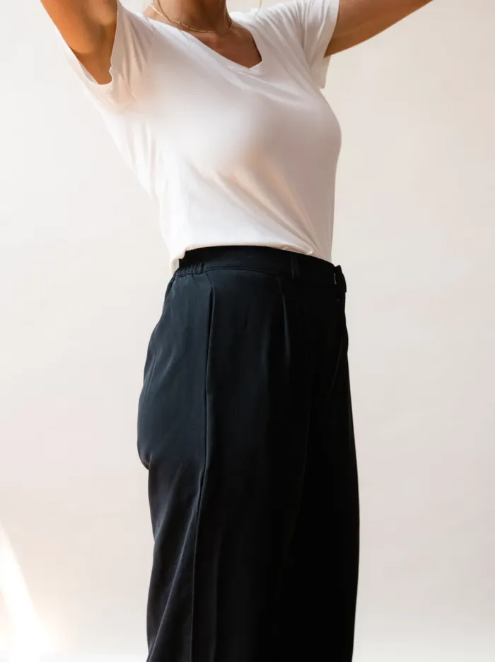 Pants Able Women Claire Crepe Wide Leg Pant Black
