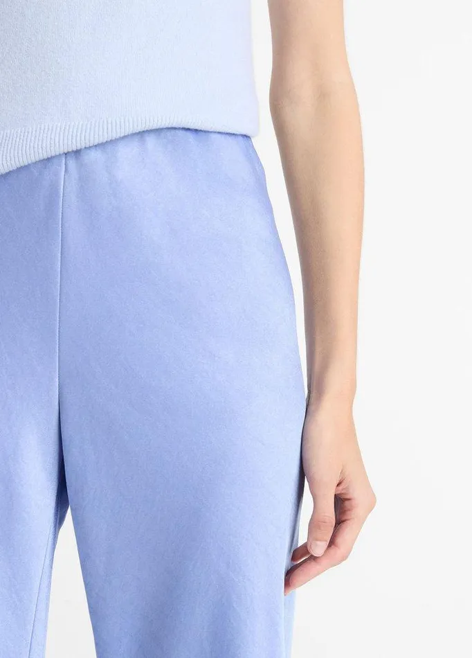 Pants and Shorts Women Vince Fluid Satin Bias Pant Dark Pacific Opal Pants and Shorts Women Vince Fluid Satin Bias Pant Dark Pacific Opal