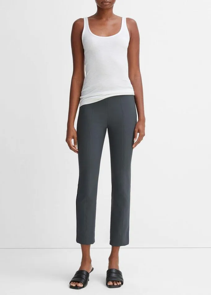 Pants and Shorts Women Vince Stitch Front Seam Ponte Legging Dark Grey