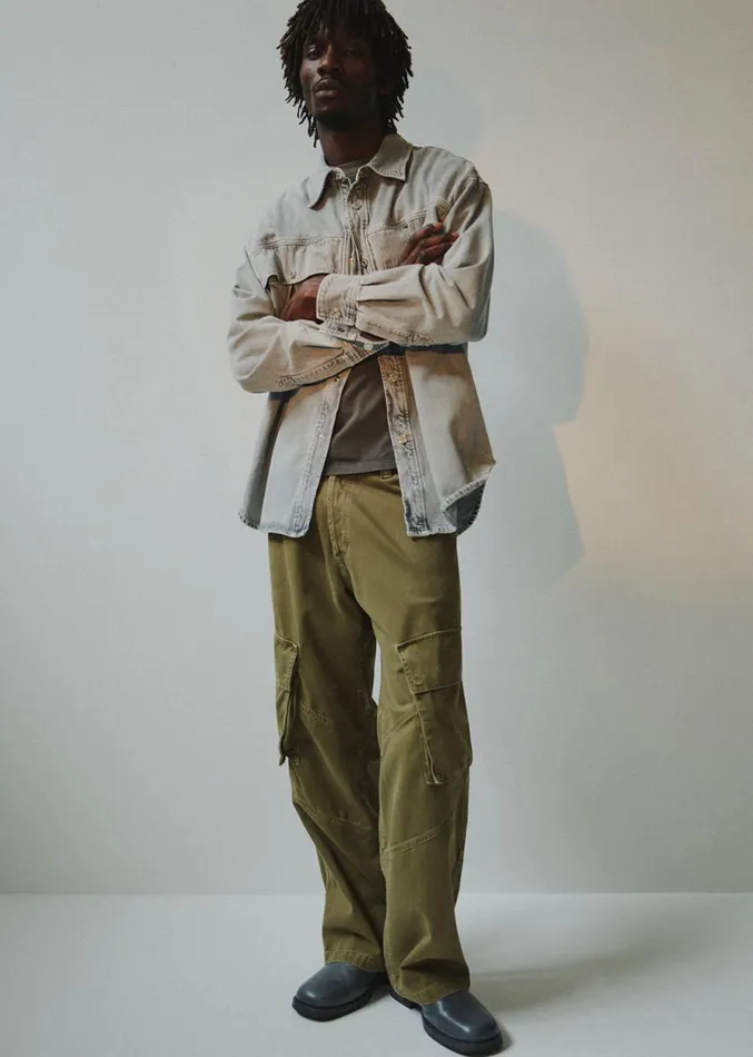 Pants Men Agolde Wilson Cargo In Refresher