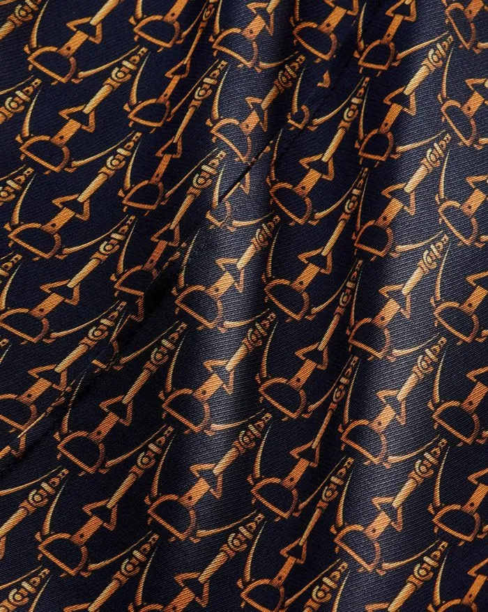 Pants Shop Veronica Beard Edia StirrupPrint Pant Navy Multi