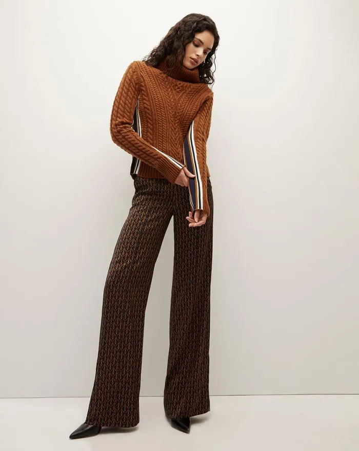 Pants Shop Veronica Beard Edia StirrupPrint Pant Navy Multi