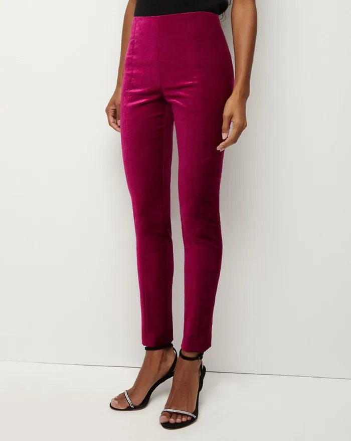 Pants Shop Veronica Beard Honolulu Velvet Pant Fuchsia