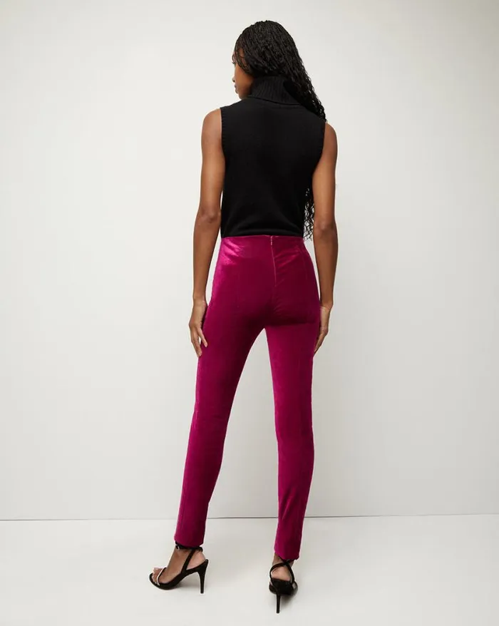 Pants Shop Veronica Beard Honolulu Velvet Pant Fuchsia