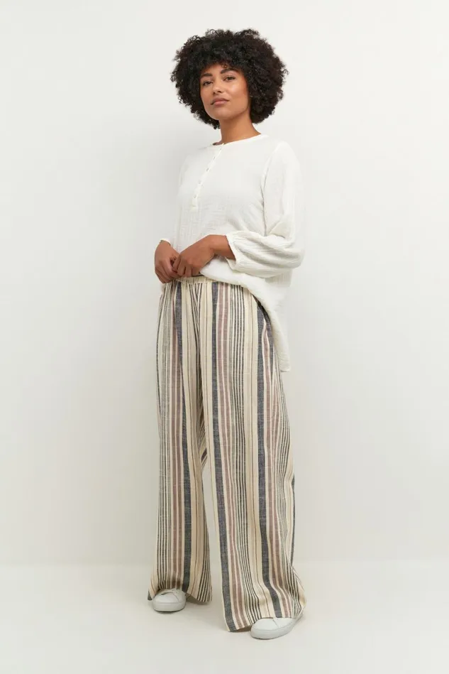 Pants Women CULTURE CUamena Linen Trousers
