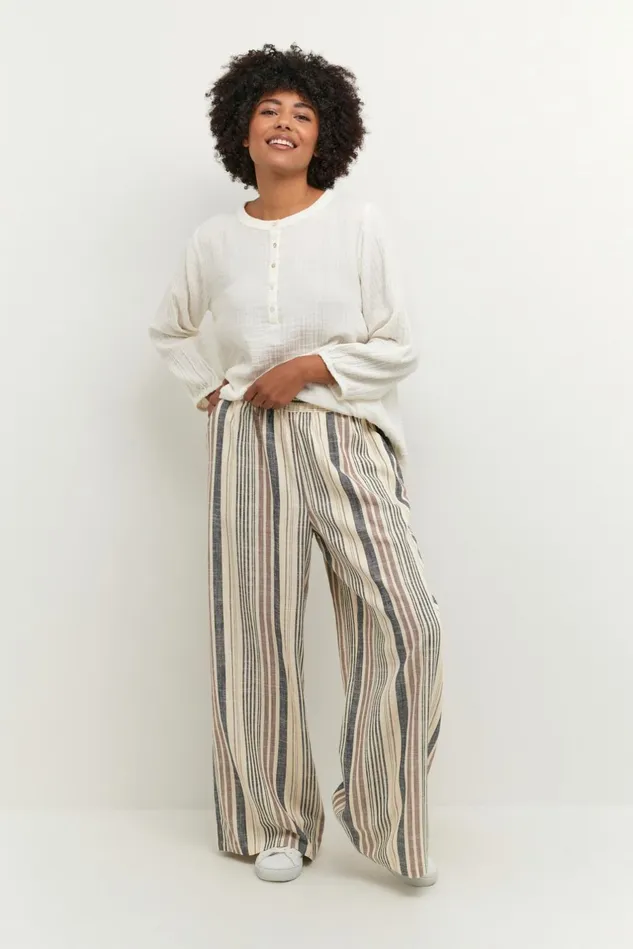 Pants Women CULTURE CUamena Linen Trousers