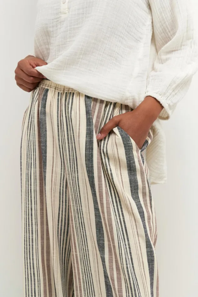 Pants Women CULTURE CUamena Linen Trousers