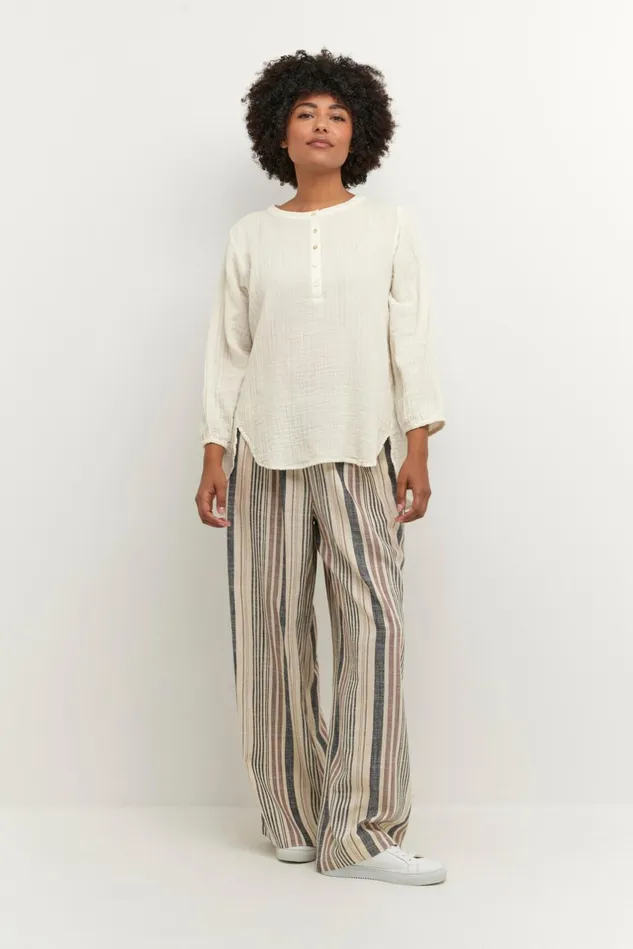 Pants Women CULTURE CUamena Linen Trousers