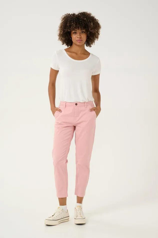 Pants Women CULTURE CUbrita Trousers Pale Mauve