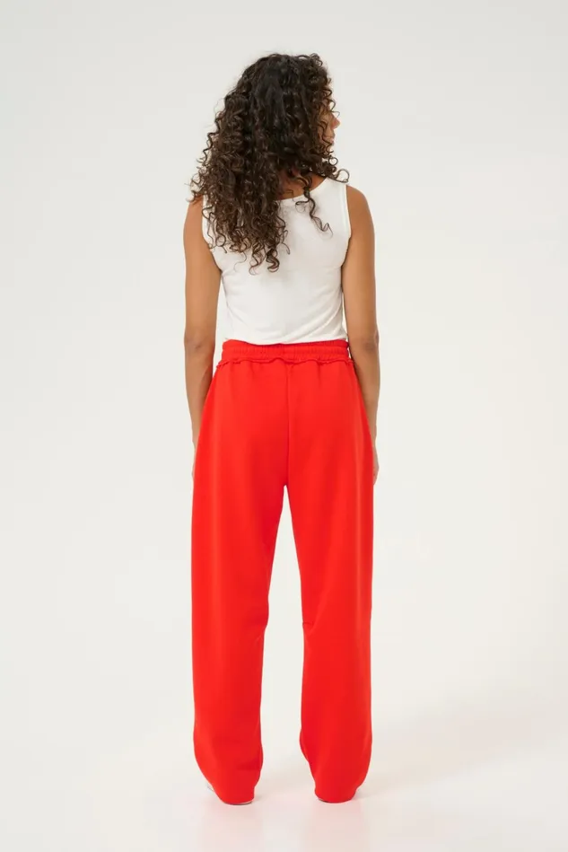 Pants Women CULTURE CUchira Sweatpants Fiery Red