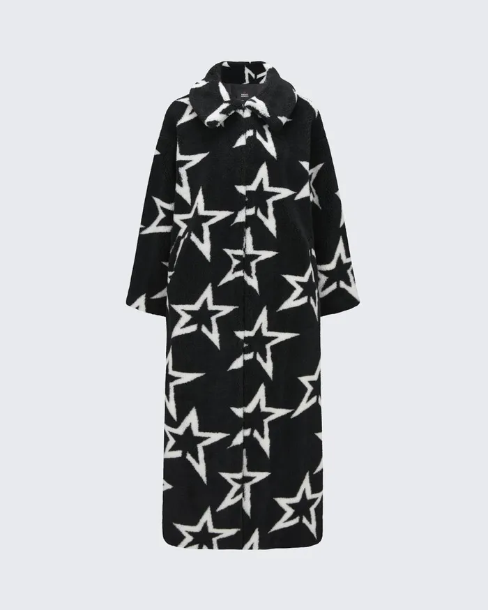Perfect Moment Jackets Star Print Diana Coat Black 8211 Women