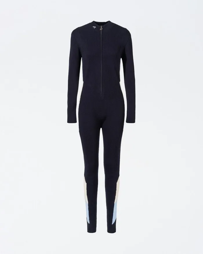 Perfect Moment Jumpsuits Cora Merino Wool Jumpsuit Navy 8211 Women