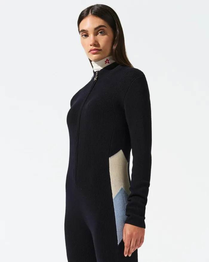 Perfect Moment Jumpsuits Cora Merino Wool Jumpsuit Navy 8211 Women