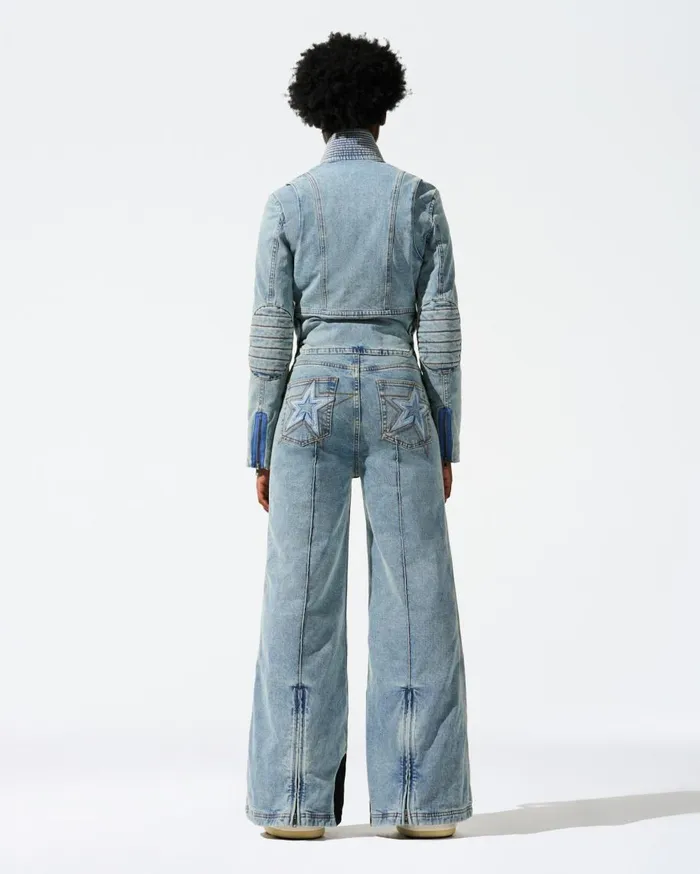 Perfect Moment Jumpsuits Zaza Denim Jumpsuit Light Denim 8211 Women