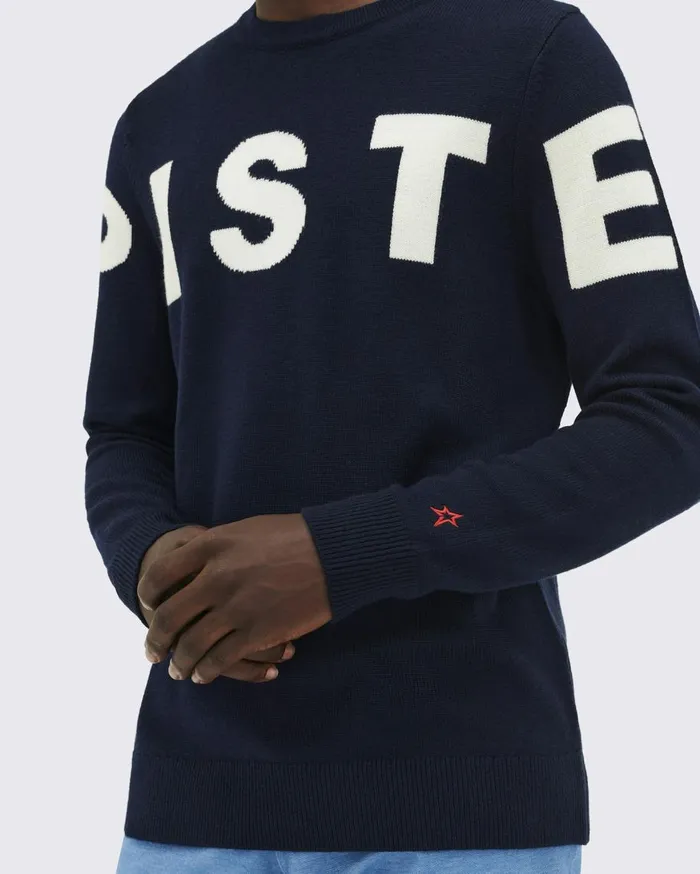 Perfect Moment Knitwear Piste Merino Wool Sweater Navy 8211 Men