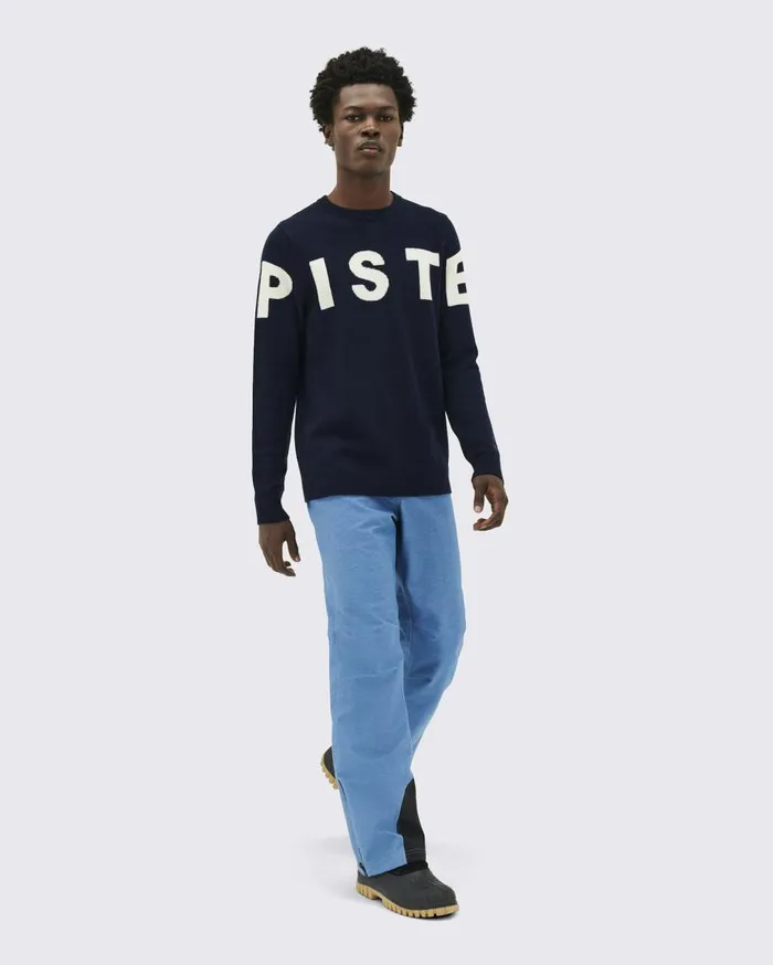 Perfect Moment Knitwear Piste Merino Wool Sweater Navy 8211 Men