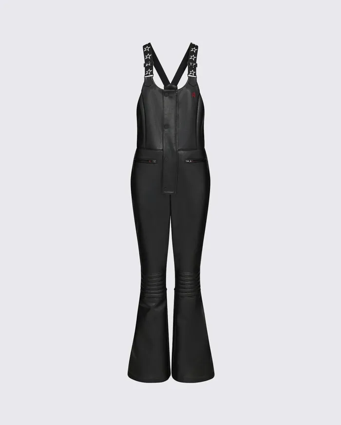 Perfect Moment Pants Frankie Faux Leather Salopette Pants Black faux Leather 8211 Women