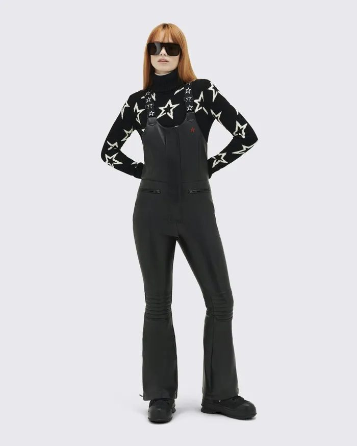 Perfect Moment Pants Frankie Faux Leather Salopette Pants Black faux Leather 8211 Women