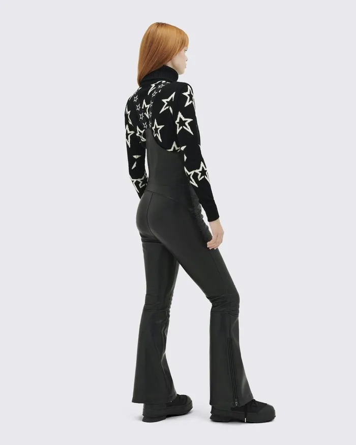 Perfect Moment Pants Frankie Faux Leather Salopette Pants Black faux Leather 8211 Women