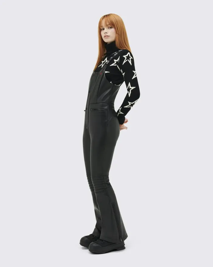 Perfect Moment Pants Frankie Faux Leather Salopette Pants Black faux Leather 8211 Women