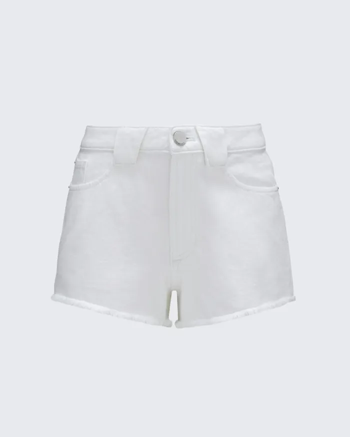 Perfect Moment Pants LowRise Denim Short White 8211 Women