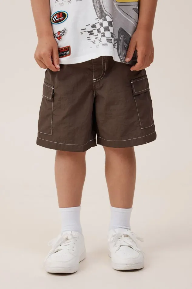 Pete Parachute Cargo Short Hot Choccy Boys Cotton On Shorts