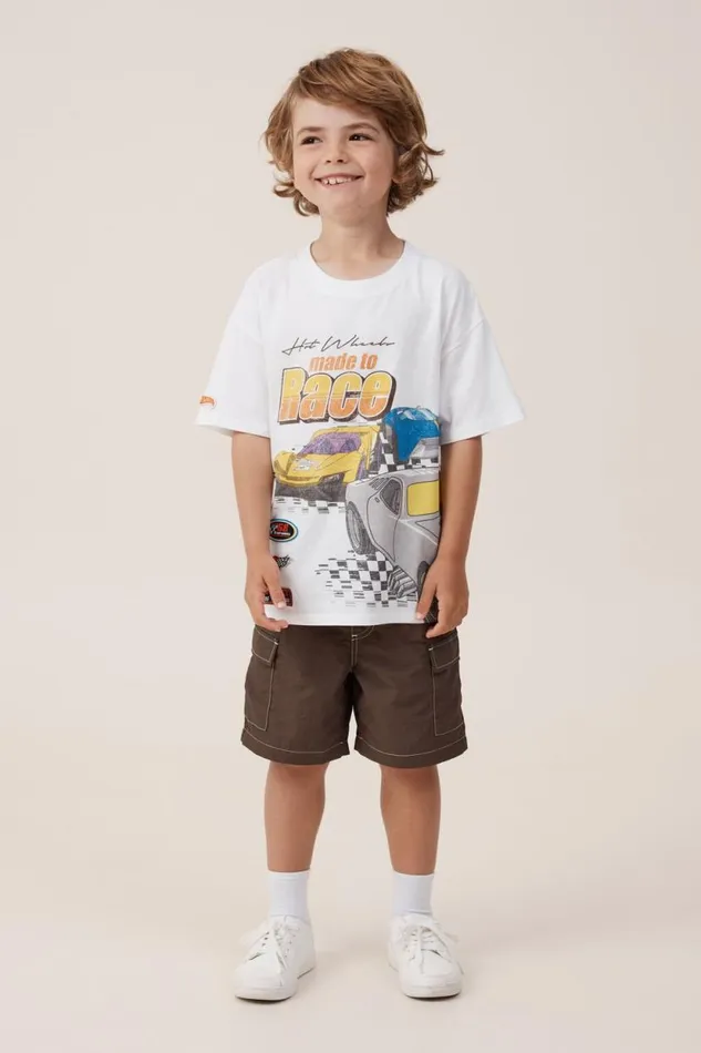 Pete Parachute Cargo Short Hot Choccy Boys Cotton On Shorts