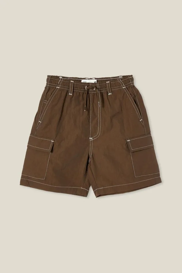 Pete Parachute Cargo Short Hot Choccy Boys Cotton On Shorts