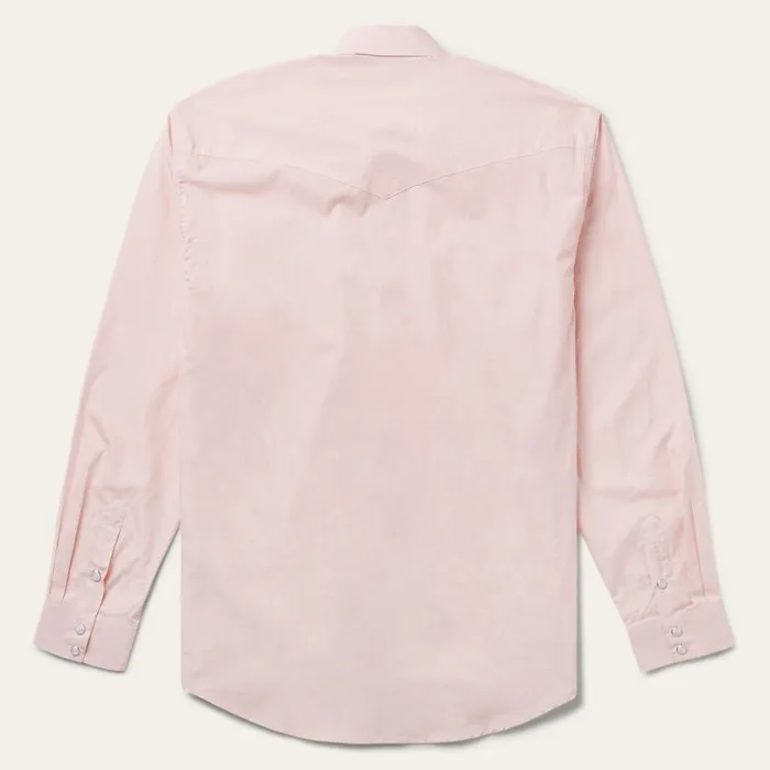 Pink EndOnEnd Western Shirt Pink Men Stetson Classic Cut