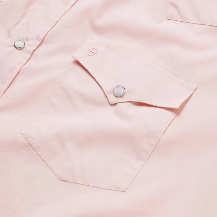 Pink EndOnEnd Western Shirt Pink Men Stetson Classic Cut