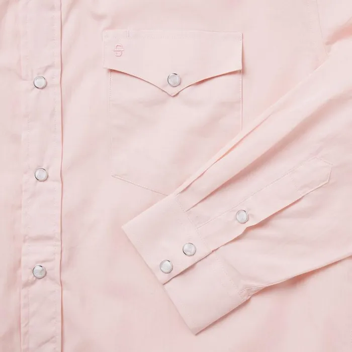 Pink EndOnEnd Western Shirt Pink Men Stetson Classic Cut