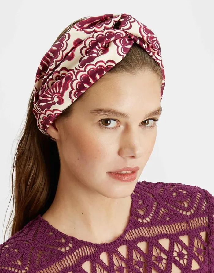 Pinup Headband Fans Purple Women La Double J Hair Accessories
