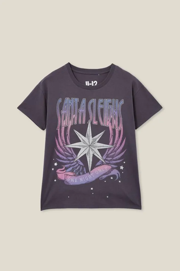 Pippy Short Sleeve Tee Rabbit Greysanta Sleighs GirlsBoys Cotton On Tops and TShirts Pippy Short Sleeve Tee Rabbit Greysanta Sleighs GirlsBoys Cotton On Tops and TShirts