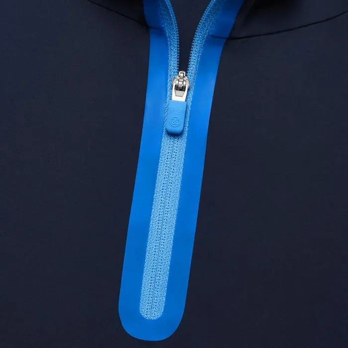 Polos and Shirts Women GFORE COLOUR BLOCK SILKY TECH NYLON SLEEVELESS POLO Twilight