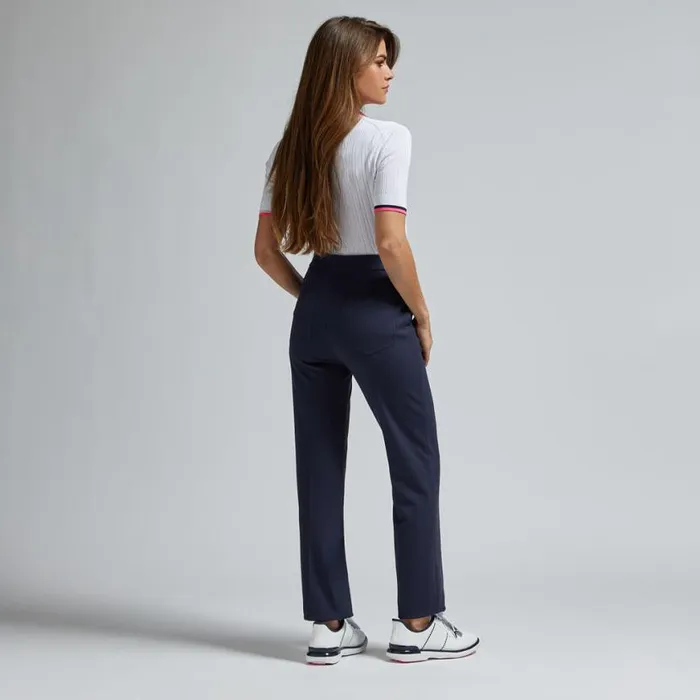 Polos and Shirts Women GFORE COTTON BLEND RIBBED SHORT SLEEVE SWEATER POLO Snow Polos and Shirts Women GFORE COTTON BLEND RIBBED SHORT SLEEVE SWEATER POLO Snow