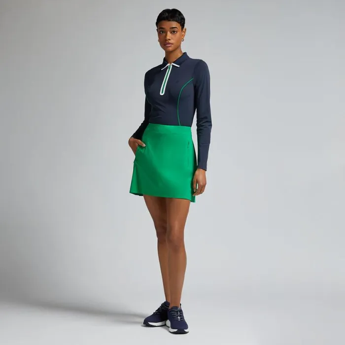 Polos and Shirts Women GFORE LIGHTWEIGHT WARP KNIT QUARTER ZIP LONG SLEEVE POLO Twilight Polos and Shirts Women GFORE LIGHTWEIGHT WARP KNIT QUARTER ZIP LONG SLEEVE POLO Twilight