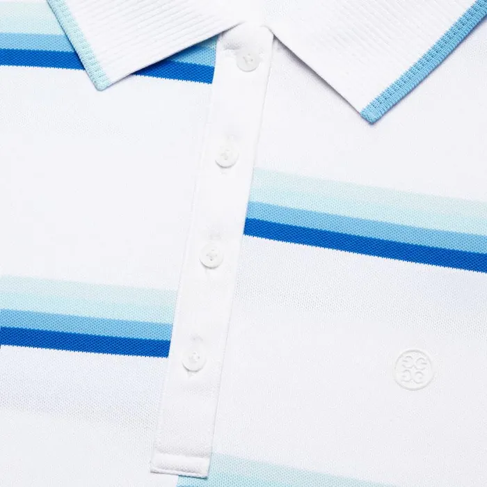 Polos and Shirts Women GFORE OFFSET STRIPE TECH PIQU SLEEVELESS POLO Snow Polos and Shirts Women GFORE OFFSET STRIPE TECH PIQU SLEEVELESS POLO Snow