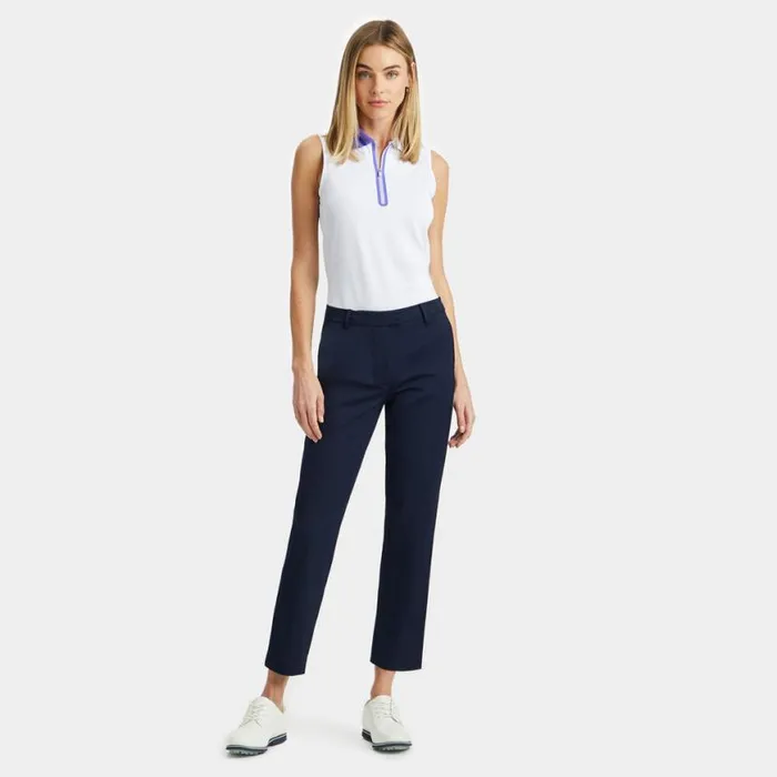 Polos and Shirts Women GFORE QUARTER ZIP TECH PIQU SLEEVELESS POLO Snow Polos and Shirts Women GFORE QUARTER ZIP TECH PIQU SLEEVELESS POLO Snow
