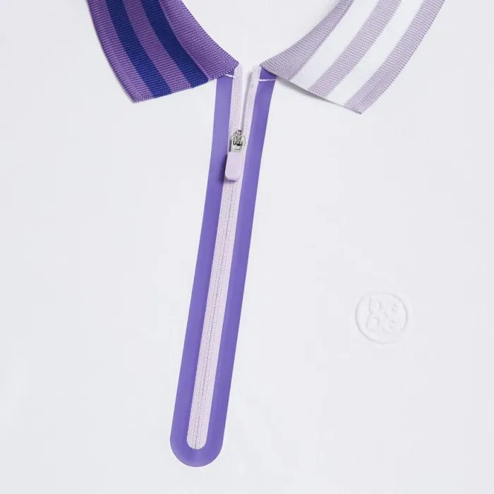Polos and Shirts Women GFORE QUARTER ZIP TECH PIQU SLEEVELESS POLO Snow Polos and Shirts Women GFORE QUARTER ZIP TECH PIQU SLEEVELESS POLO Snow