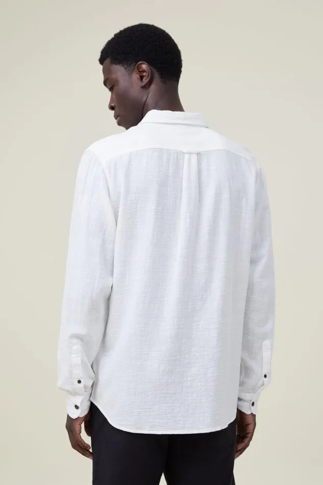 Portland Long Sleeve Shirt Vintage White Cheesecloth Men Cotton On Tees and Tanks Portland Long Sleeve Shirt Vintage White Cheesecloth Men Cotton On Tees and Tanks
