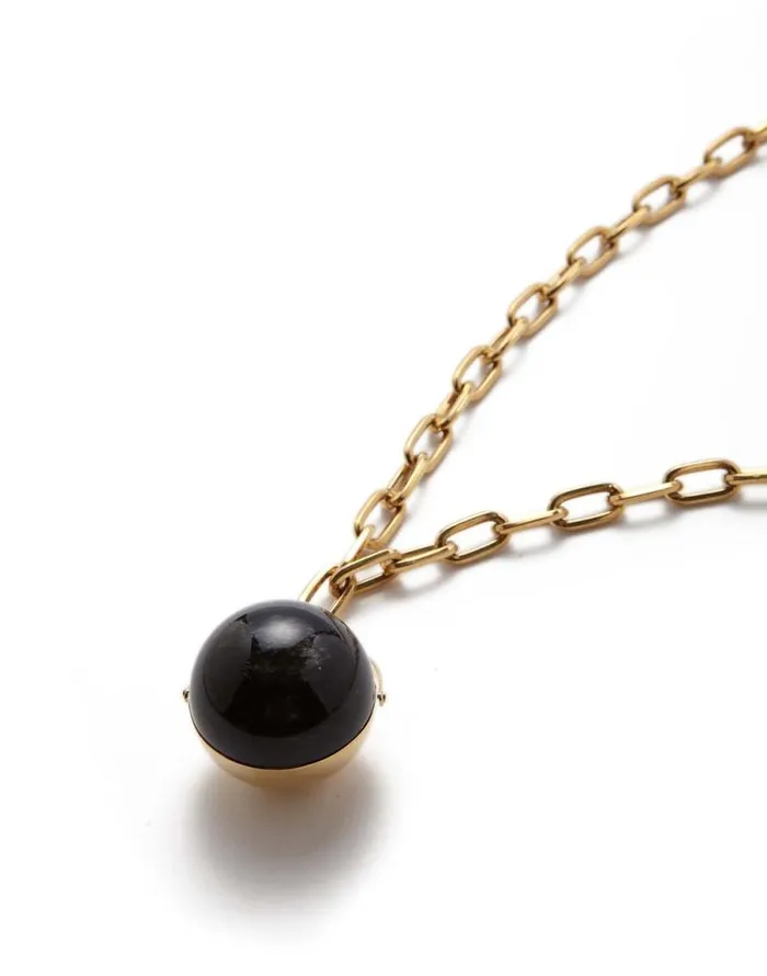 Power Pendant Necklace Black Obsidian Women La Double J Jewelry Power Pendant Necklace Black Obsidian Women La Double J Jewelry