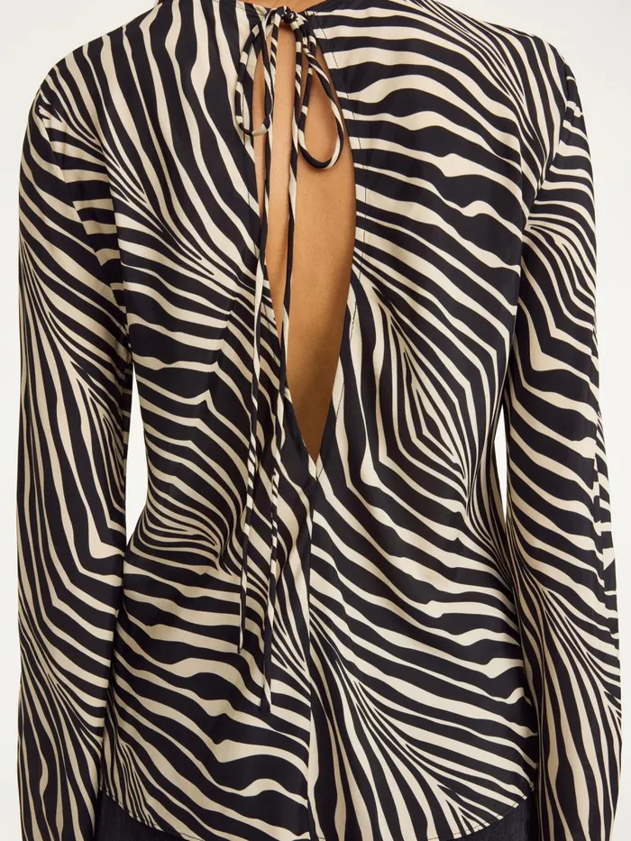 Pricilla Top Zebra Women By Malene Birger Tops and Blouses