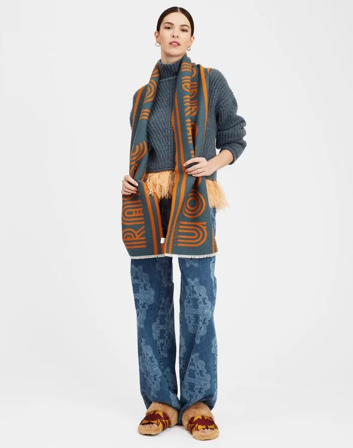 Raise Your Vibration Scarf Dark Green Women La Double J Foulards and Scarves