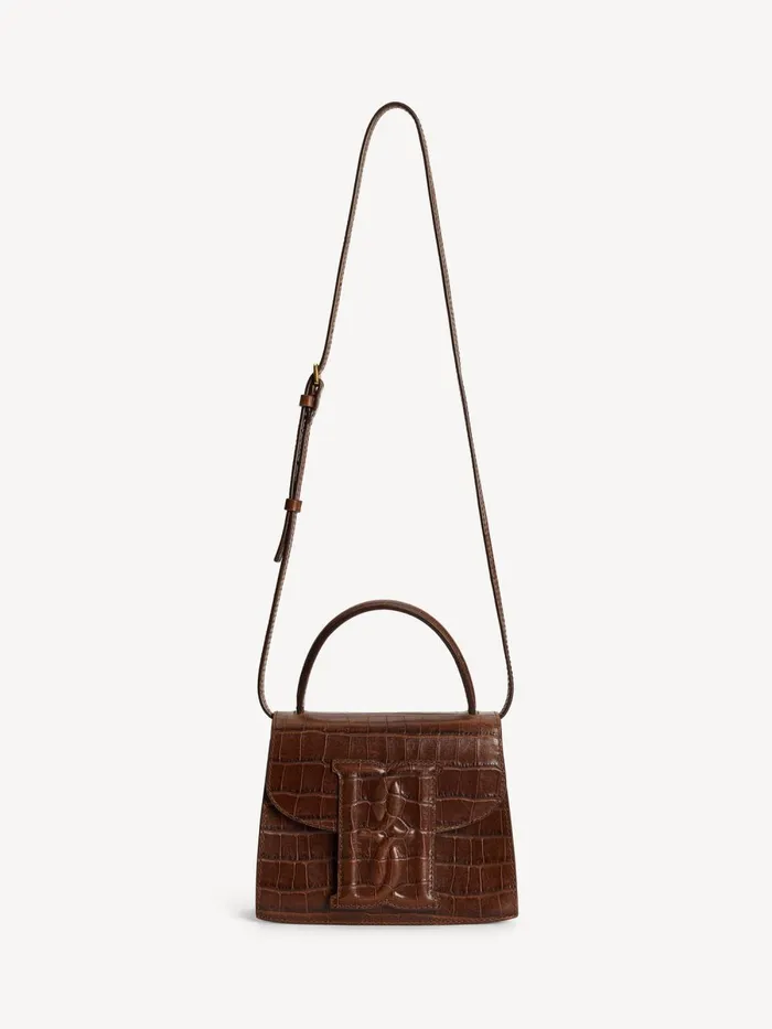 Ramil Leather Shoulder Bag Bison Women By Malene Birger Bags