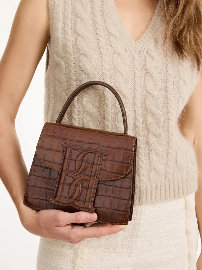 Ramil Leather Shoulder Bag Bison Women By Malene Birger Bags
